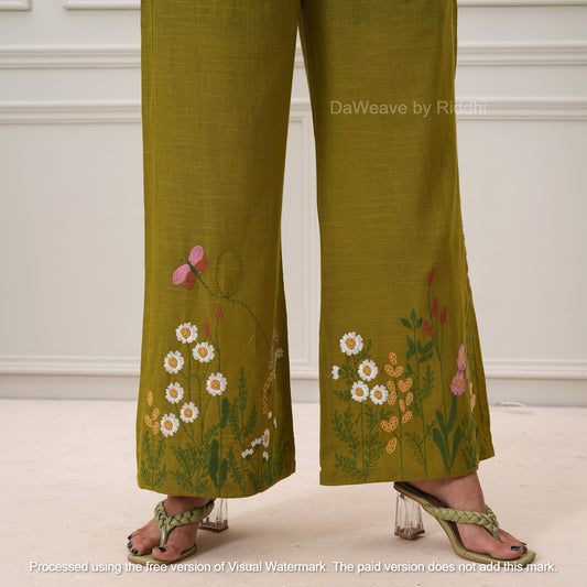Floral bees - Basil Green