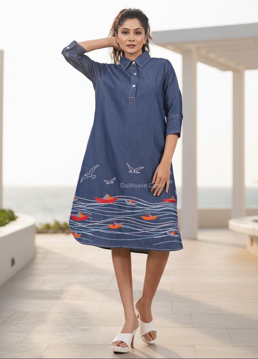 Dream boat Denim Dress