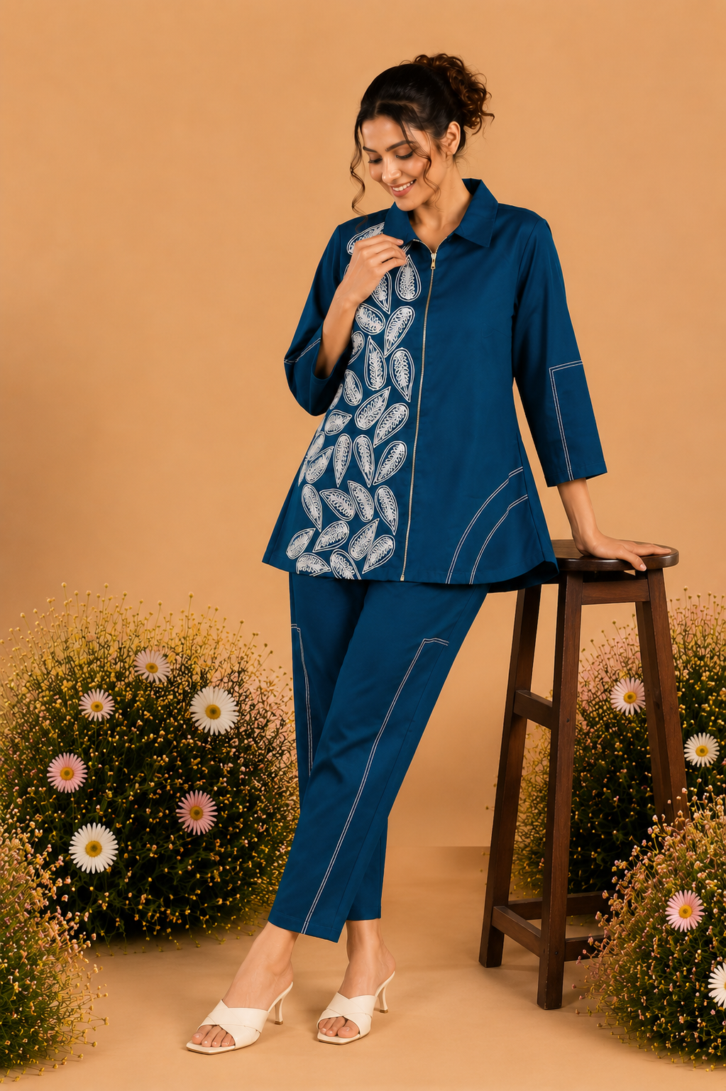 Teal Zip Coord