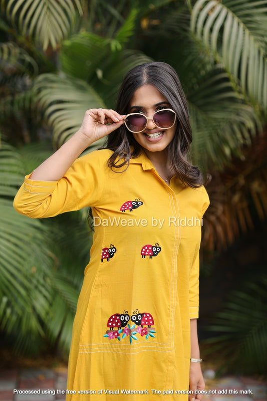 Bug Dress- Golden