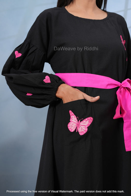 Black Butterfly Dress