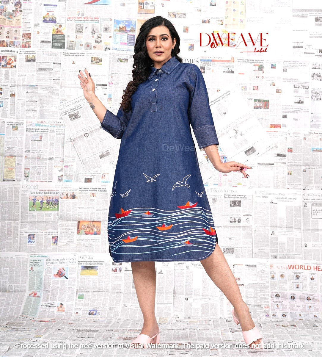 Dream boat Denim Dress