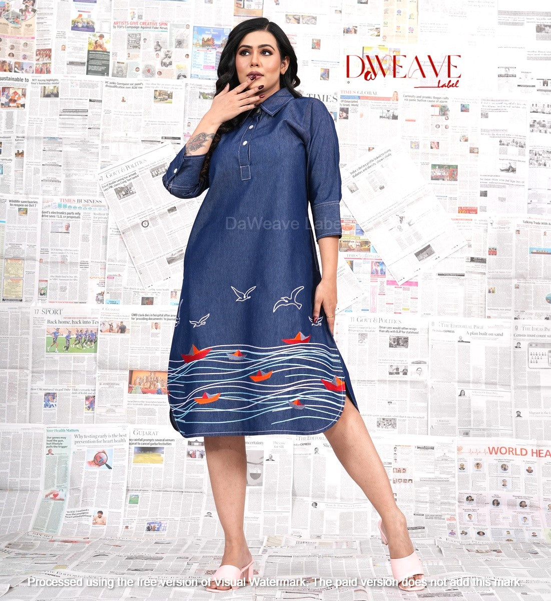 Dream boat Denim Dress