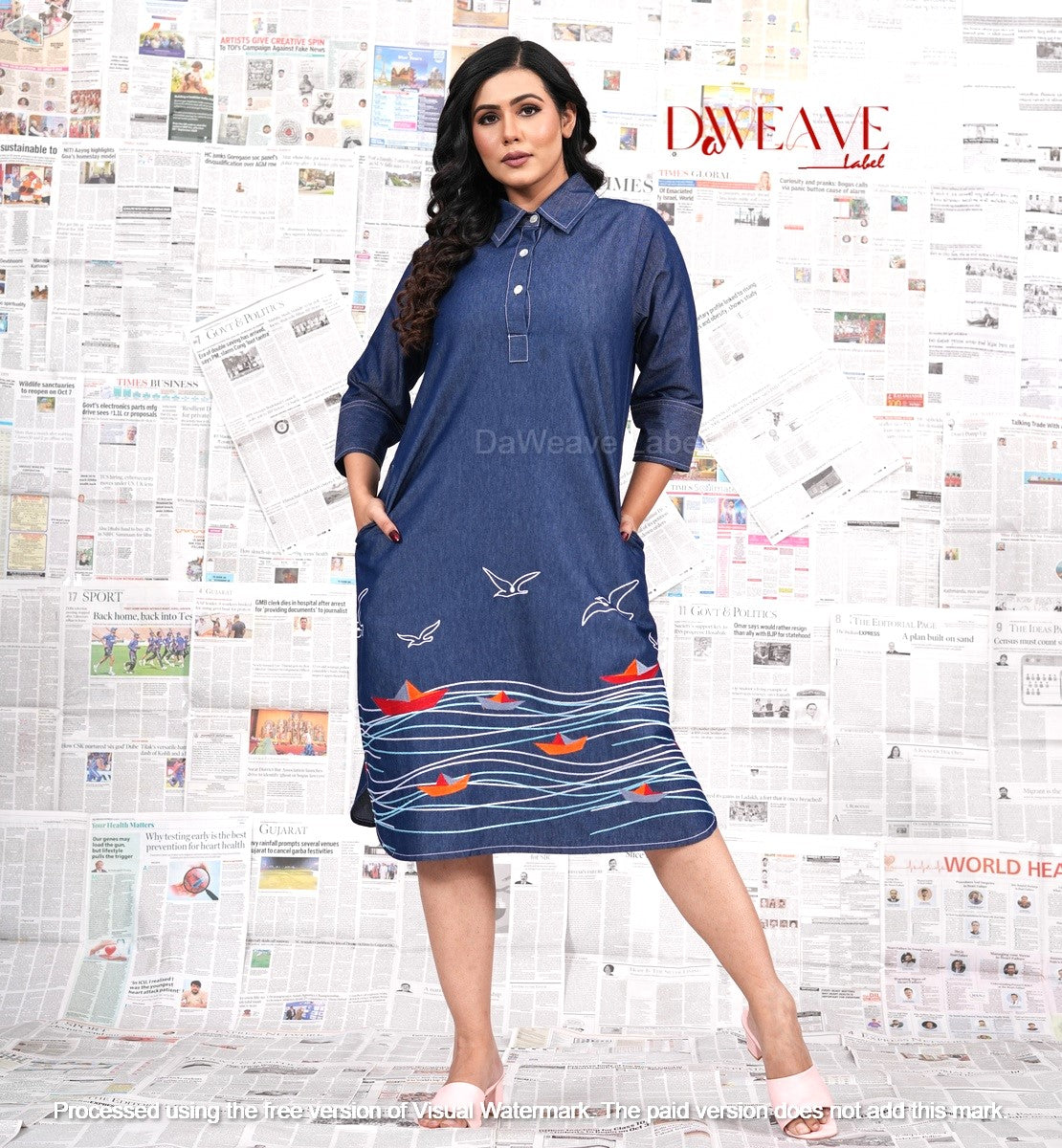 Dream boat Denim Dress