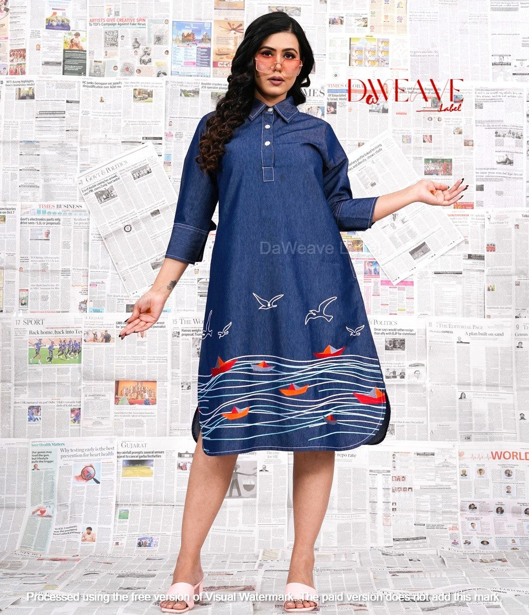 Dream boat Denim Dress