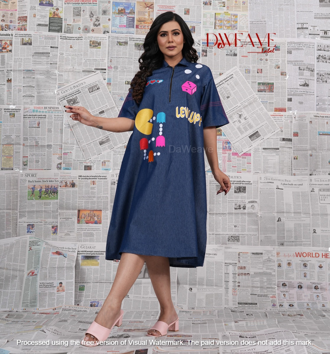 Game On Denim Dress