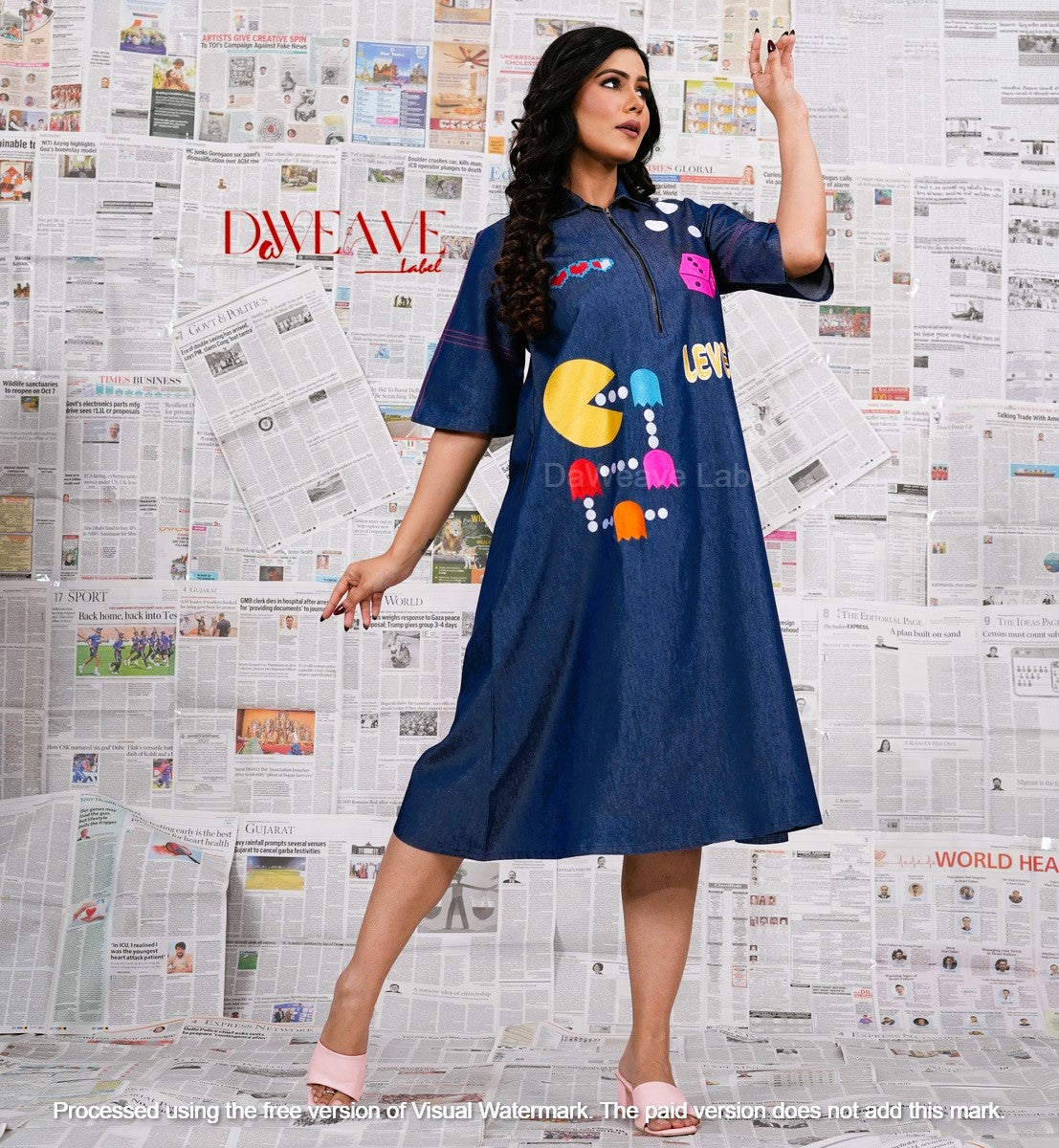 Game On Denim Dress