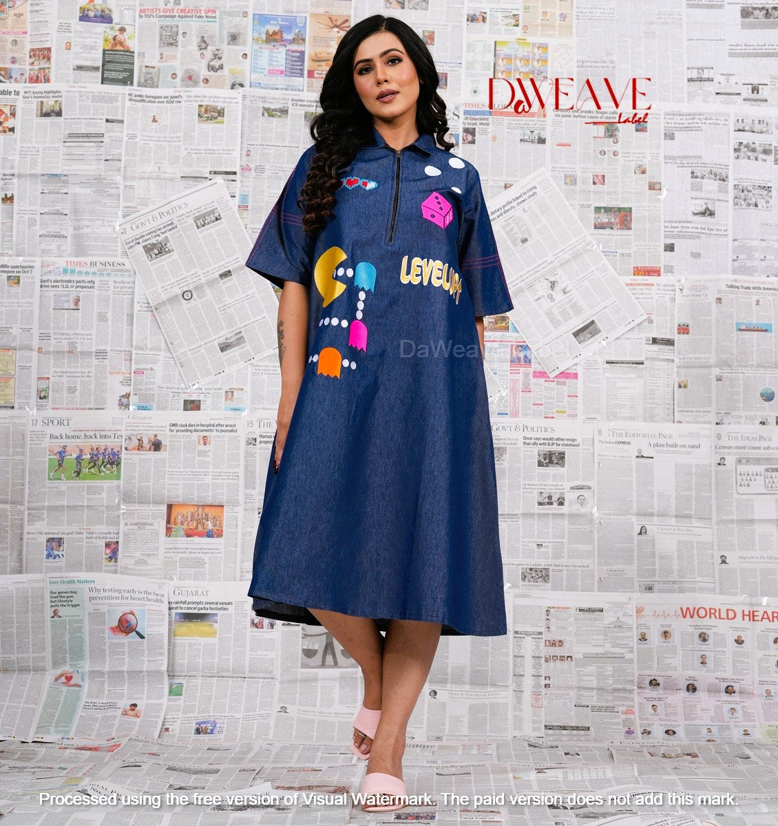 Game On Denim Dress