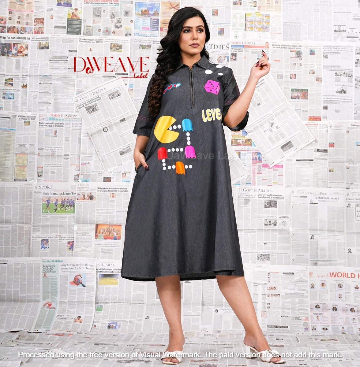 Level Up Denim Dress