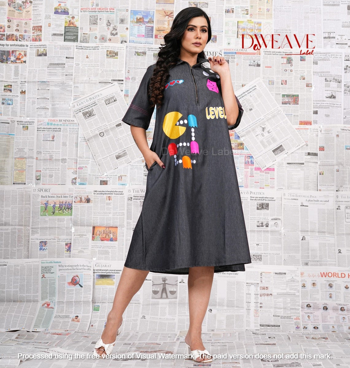 Level Up Denim Dress