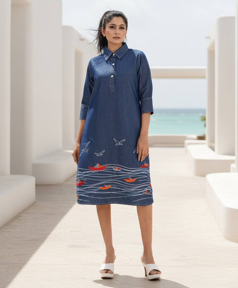Dream boat Denim Dress