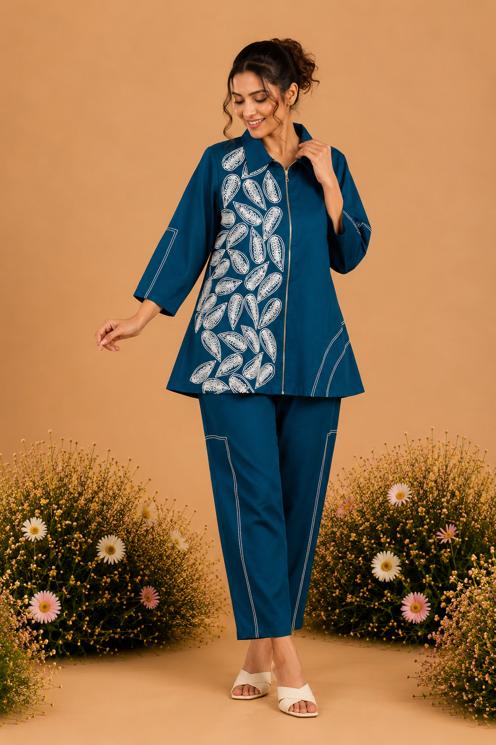 Teal Zip Coord