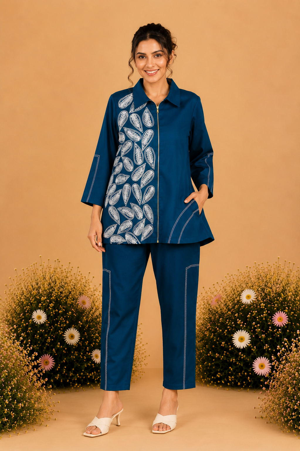 Teal Zip Coord